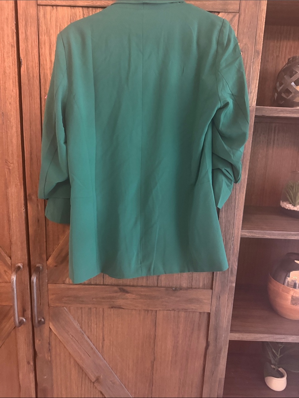 ODDY Emerald Green Star-Appliqué Blazer - Picture 6 of 7